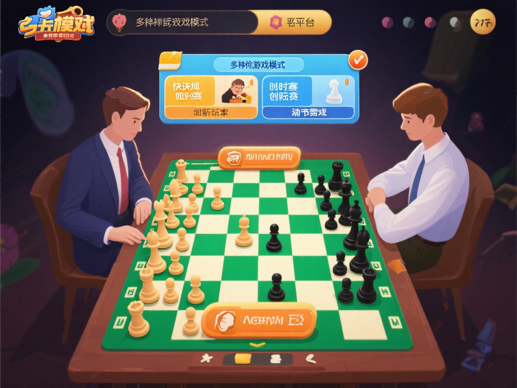多样化的游戏模式：平台不仅提供经典的国际象棋对战，