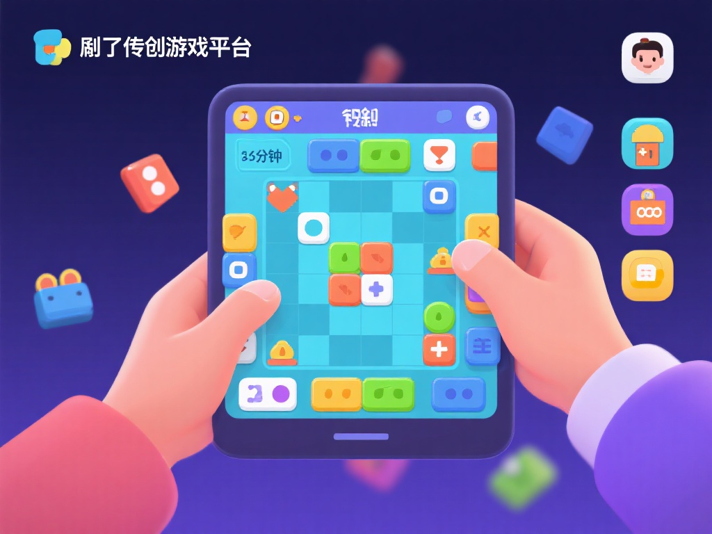 除了传统游戏，平台还推出了一些创新小游戏，适合短时